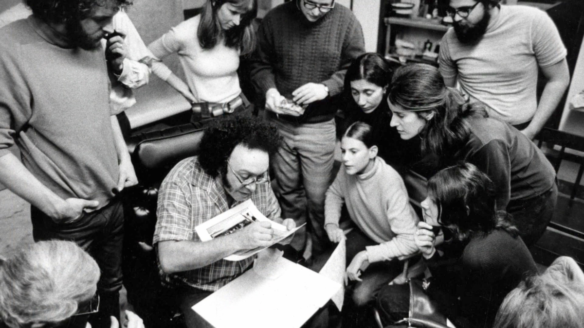  Harold Feinstein avec ses élèves